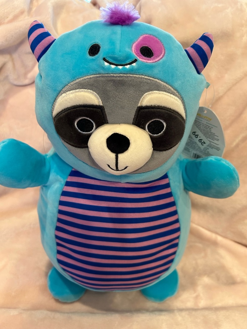 NWT Rocky Raccoon Halloween Monster Costume Hug Mees by Squishmallow 14"